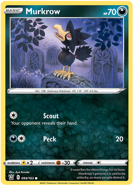 Murkrow (093/163) [Sword & Shield: Battle Styles] | Gamers Paradise