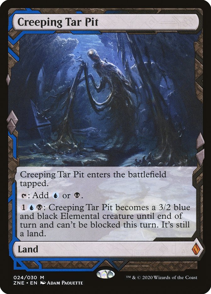 Creeping Tar Pit (Expeditions) [Zendikar Rising Expeditions] | Gamers Paradise