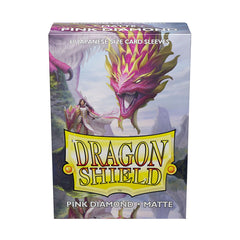 Dragon Shield: Japanese Size 60ct Sleeves - Pink Diamond (Matte) | Gamers Paradise