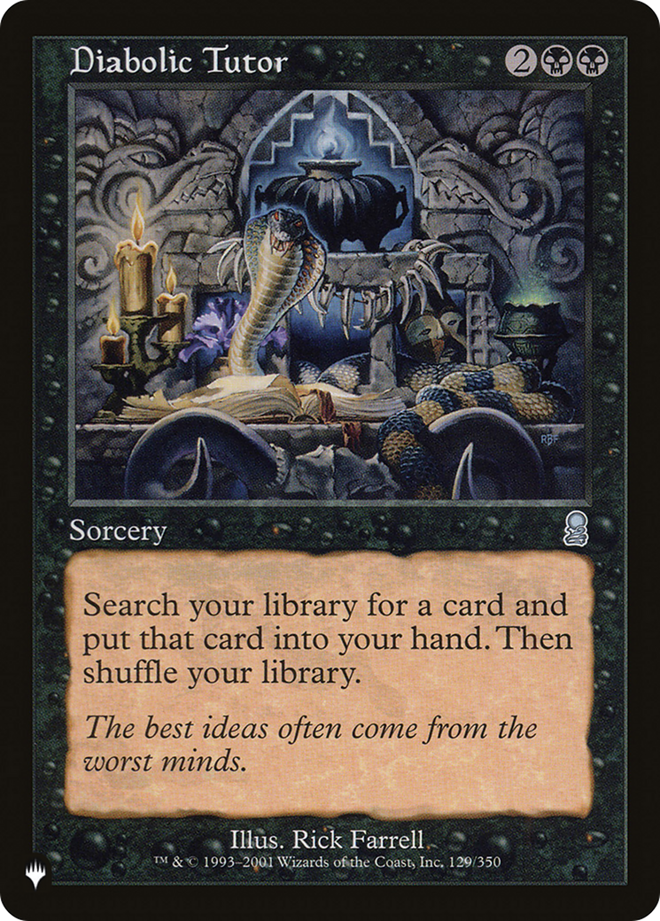 Diabolic Tutor [The List] | Gamers Paradise