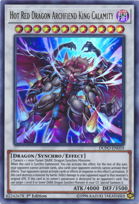 Hot Red Dragon Archfiend King Calamity [DUPO-EN059] Ultra Rare | Gamers Paradise