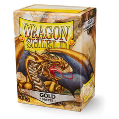 Dragon Shield: Standard 100ct Sleeves - Gold (Matte) | Gamers Paradise