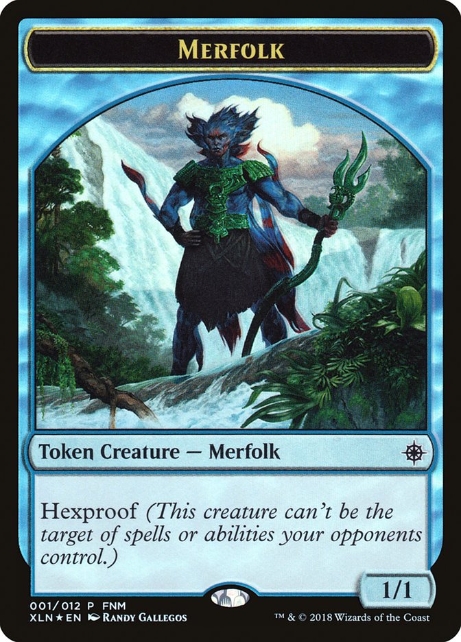 Merfolk // Treasure Double-Sided Token [Friday Night Magic 2018] | Gamers Paradise