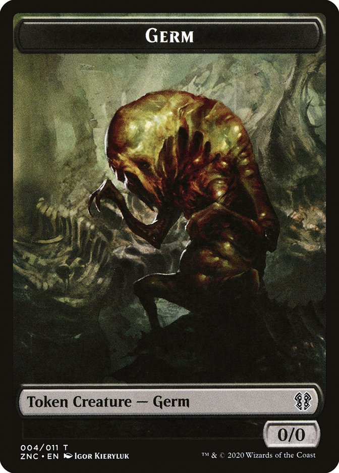 Faerie Rogue // Germ Double-Sided Token [Zendikar Rising Commander Tokens] | Gamers Paradise
