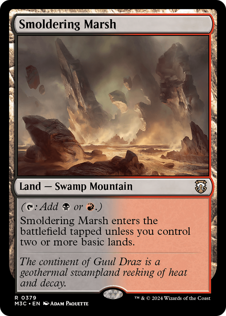 Smoldering Marsh [Modern Horizons 3 Commander] | Gamers Paradise