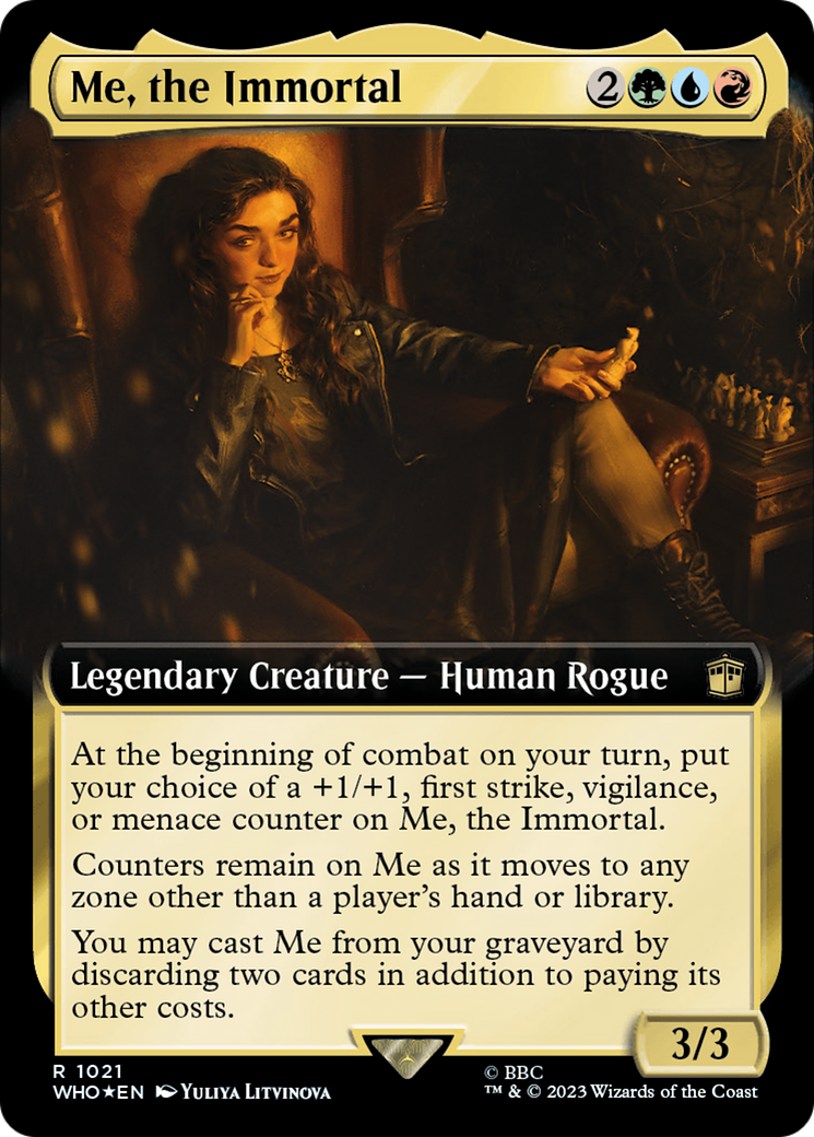 Me, the Immortal (Extended Art) (Surge Foil) [Doctor Who] | Gamers Paradise