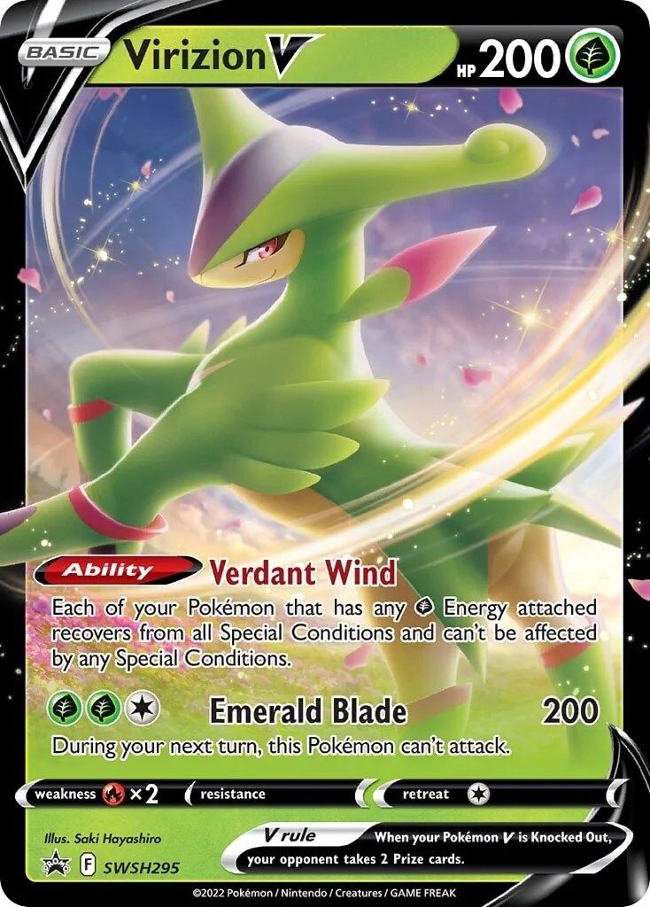 Virizion V (SWSH295) [Sword & Shield: Black Star Promos] | Gamers Paradise