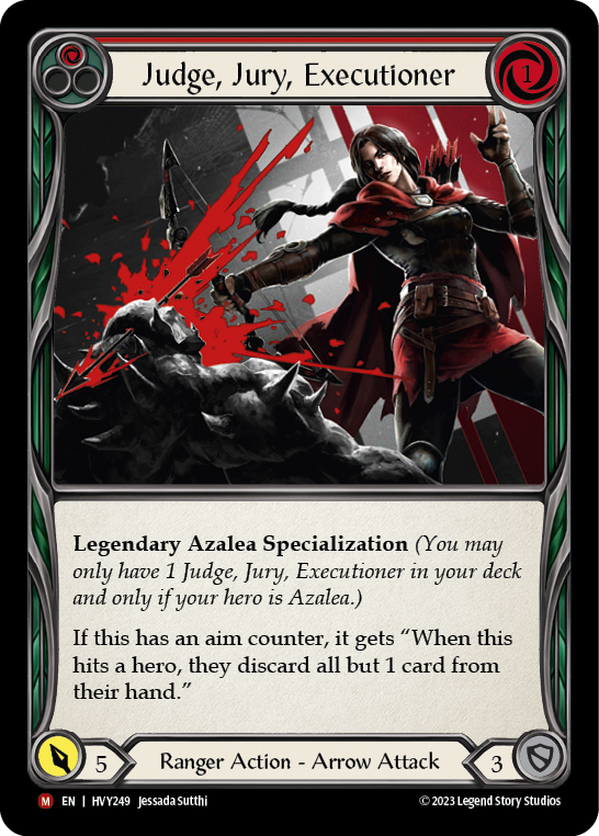 Judge, Jury, Executioner [HVY249] (Heavy Hitters)  Rainbow Foil | Gamers Paradise