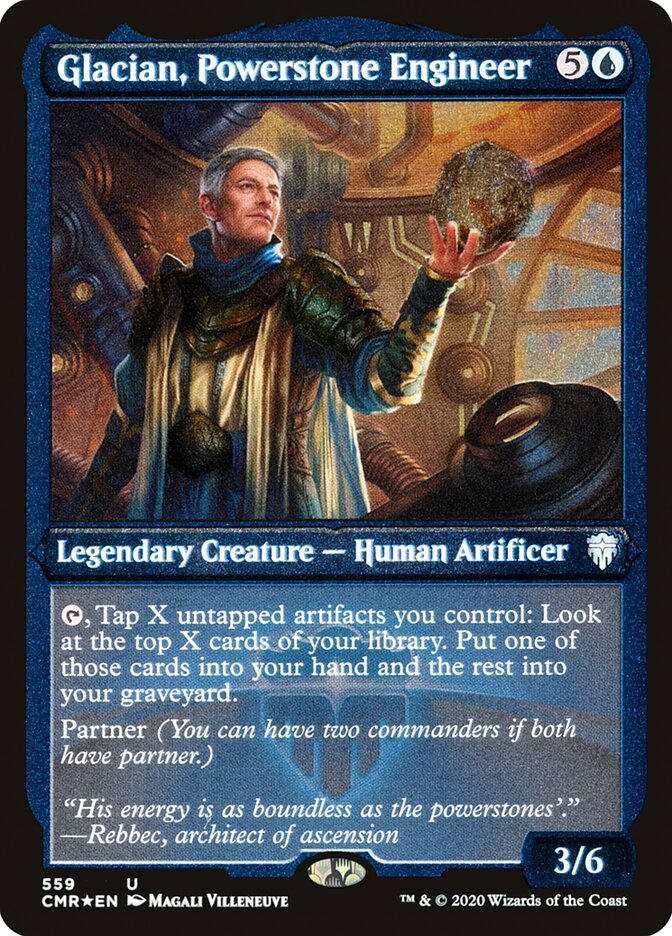 Glacian, Powerstone Engineer (Etched) [Commander Legends] | Gamers Paradise