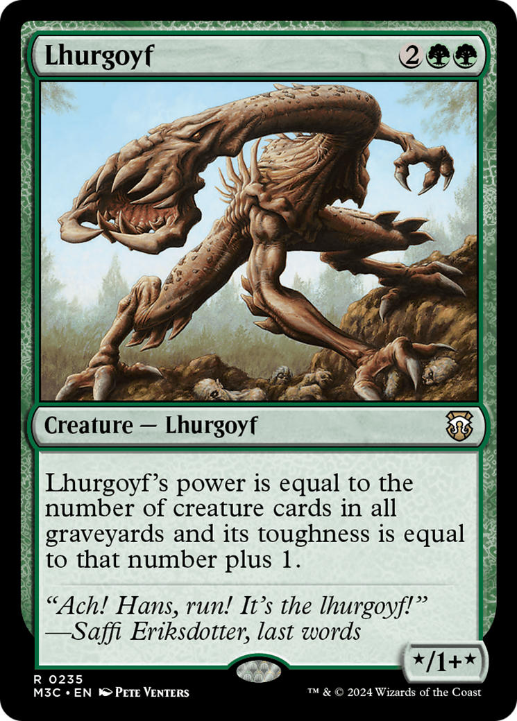 Lhurgoyf (Ripple Foil) [Modern Horizons 3 Commander] | Gamers Paradise