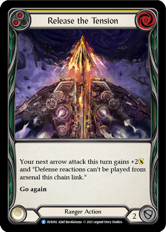 Release the Tension (Yellow) [EVR092] (Everfest)  1st Edition Rainbow Foil | Gamers Paradise