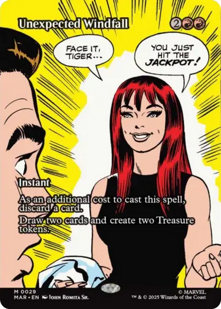 Unexpected Windfall (Borderless) [Marvel's Spider-Man: Eternal-Legal] | Gamers Paradise