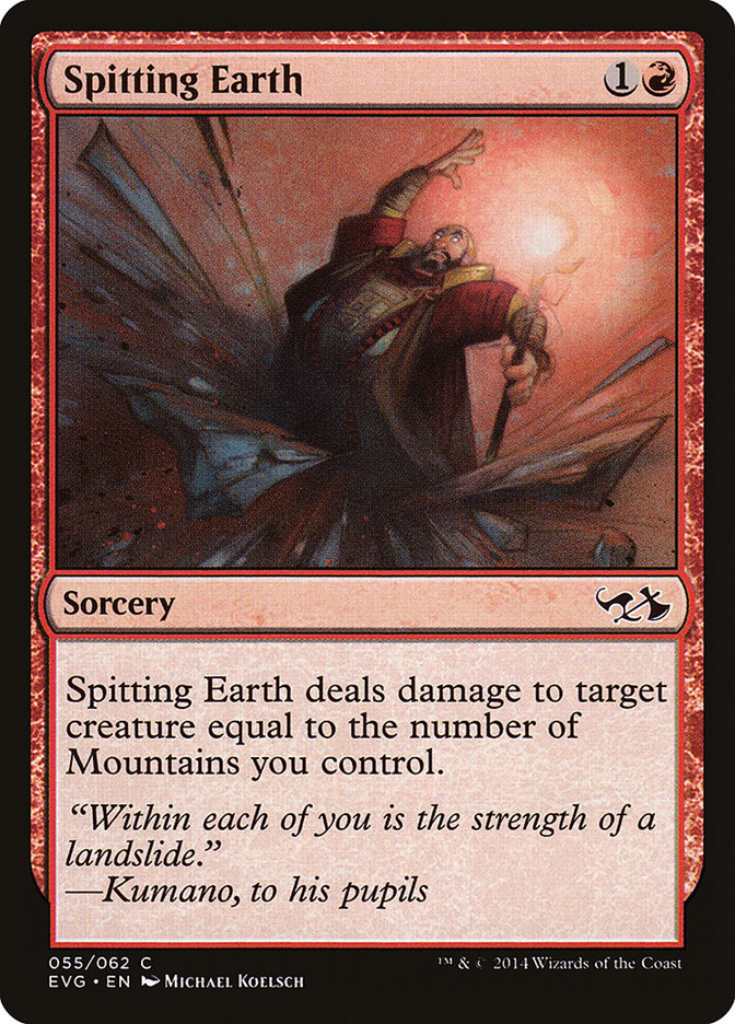 Spitting Earth (Elves vs. Goblins) [Duel Decks Anthology] | Gamers Paradise