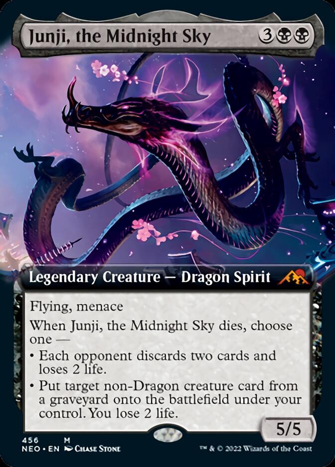 Junji, the Midnight Sky (Extended Art) [Kamigawa: Neon Dynasty] | Gamers Paradise