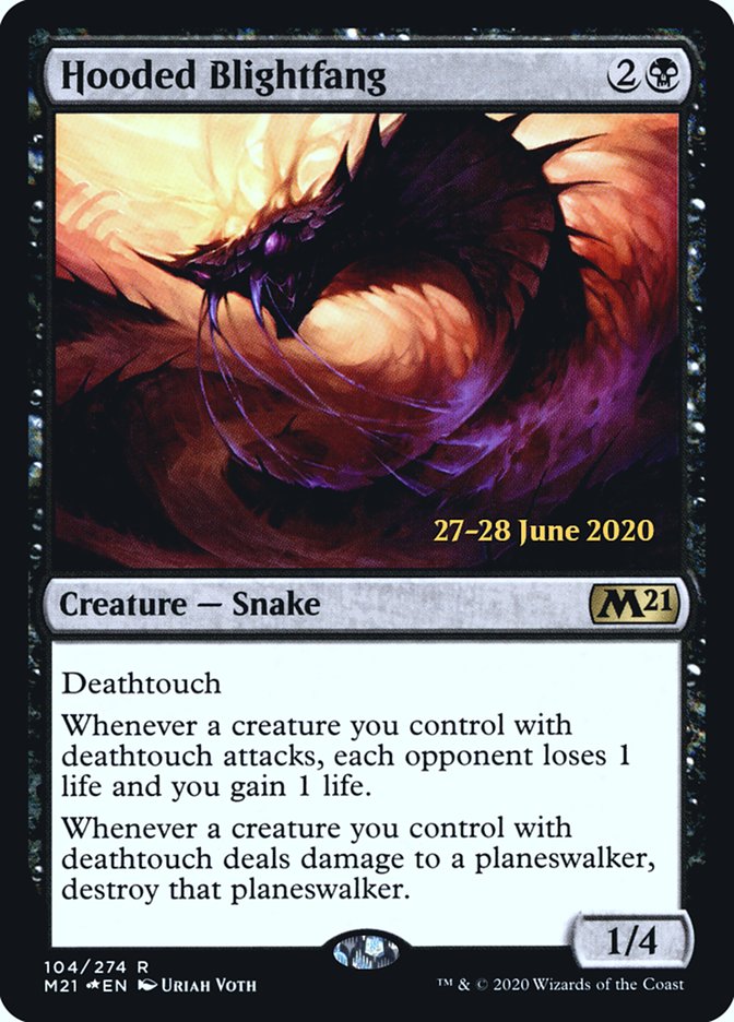 Hooded Blightfang [Core Set 2021 Prerelease Promos] | Gamers Paradise