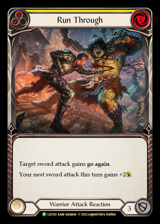 Run Through [LGS102] (Promo)  Rainbow Foil | Gamers Paradise