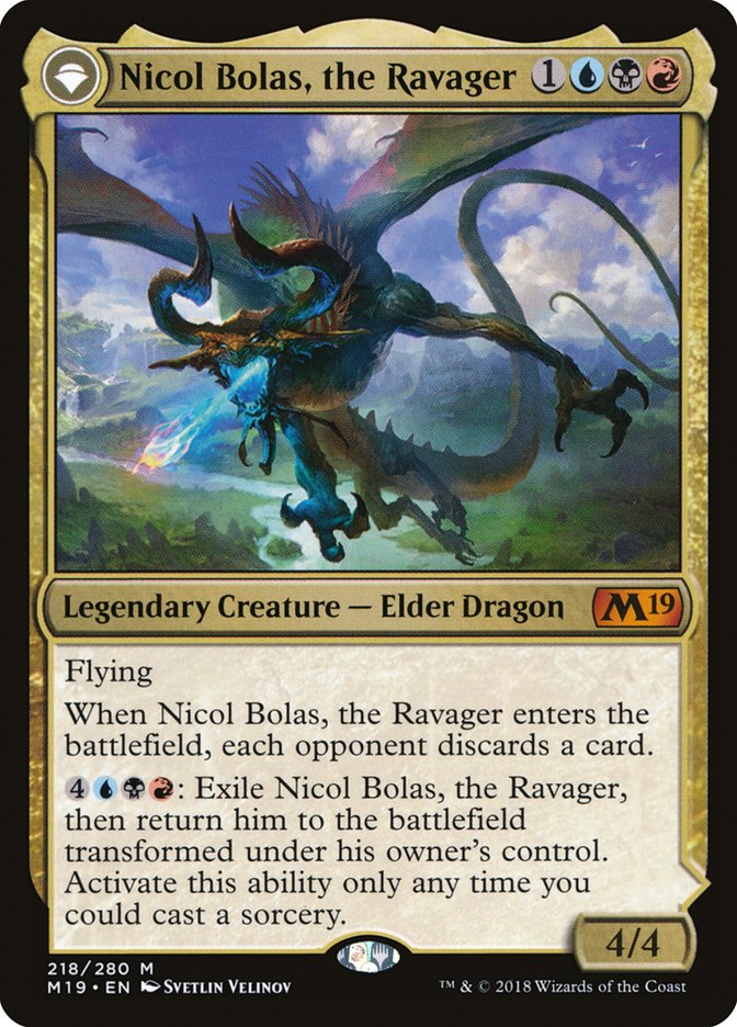 Nicol Bolas, the Ravager // Nicol Bolas, the Arisen [Core Set 2019] | Gamers Paradise
