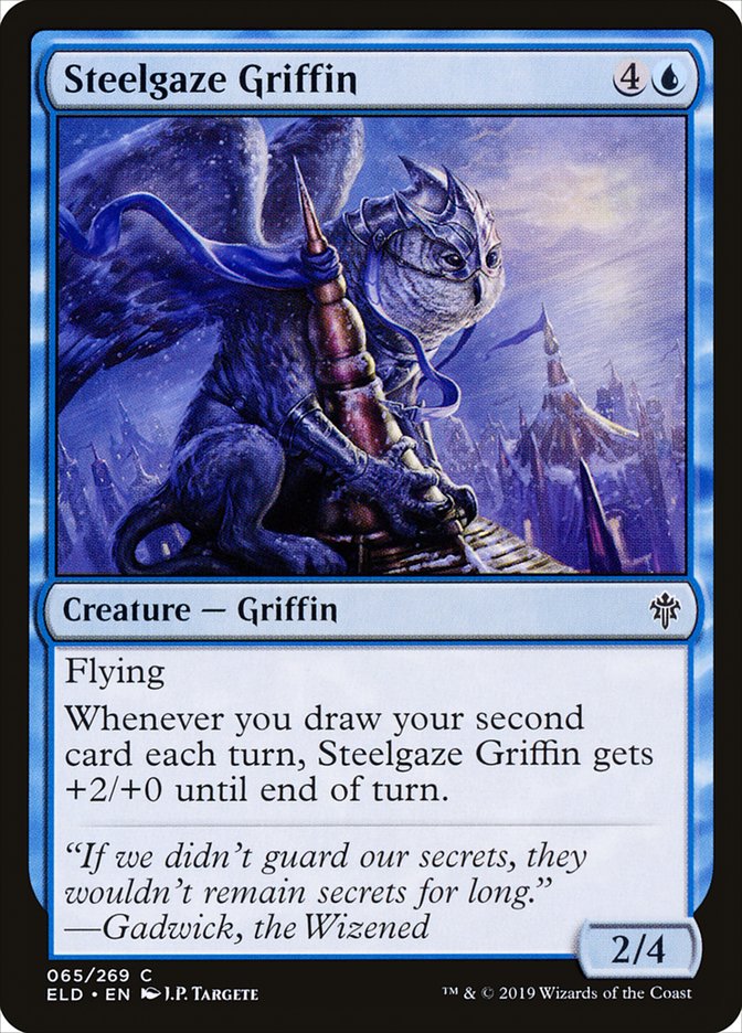 Steelgaze Griffin [Throne of Eldraine] | Gamers Paradise