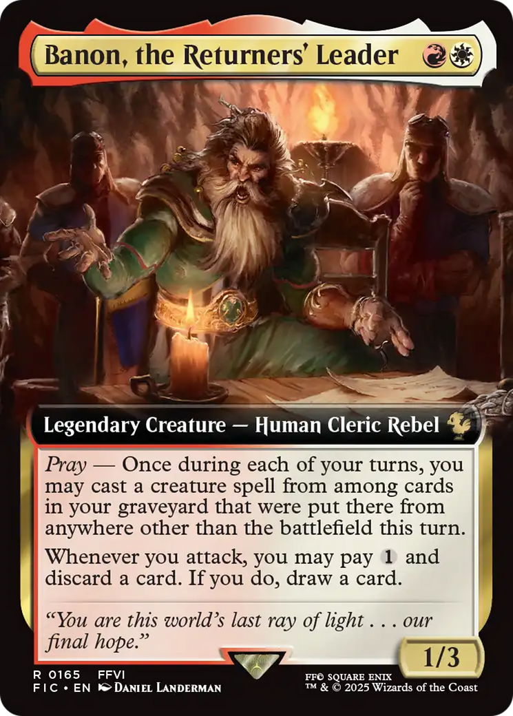 Banon, the Returners' Leader (Extended Art) [FINAL FANTASY Commander] | Gamers Paradise