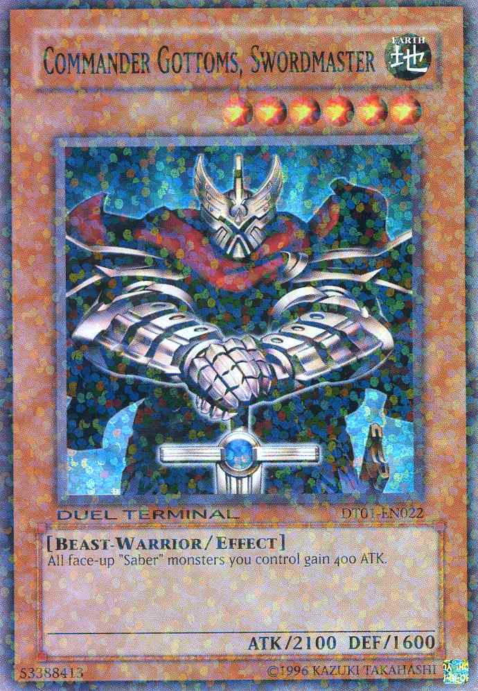 Commander Gottoms, Swordmaster [DT01-EN022] Super Rare | Gamers Paradise