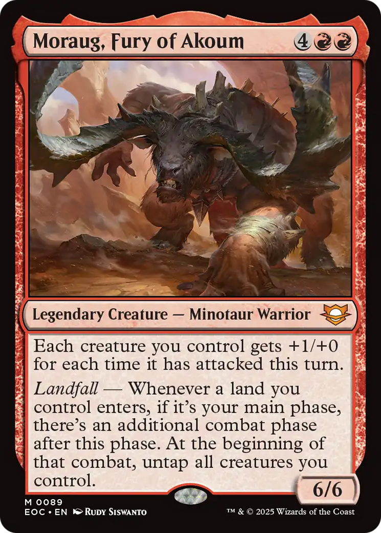 Moraug, Fury of Akoum [Edge of Eternities Commander] | Gamers Paradise