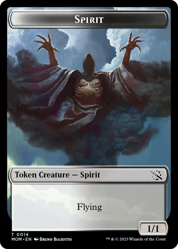 Elemental (9) // Spirit (14) Double-Sided Token [March of the Machine Tokens] | Gamers Paradise