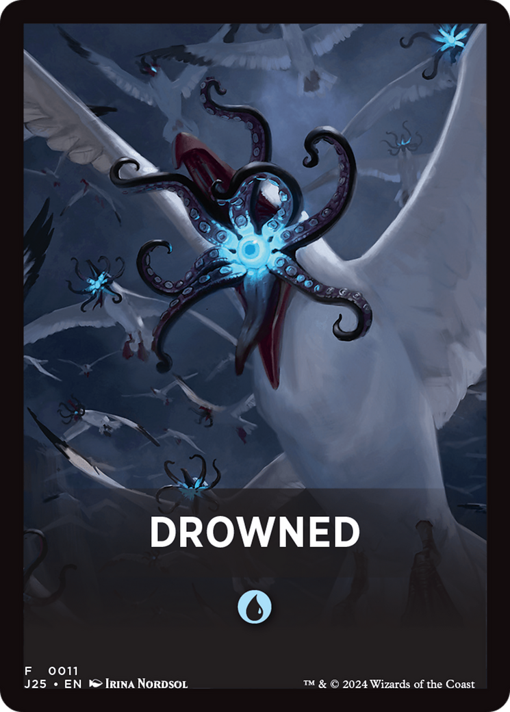Drowned Theme Card [Foundations Jumpstart Front Cards] | Gamers Paradise