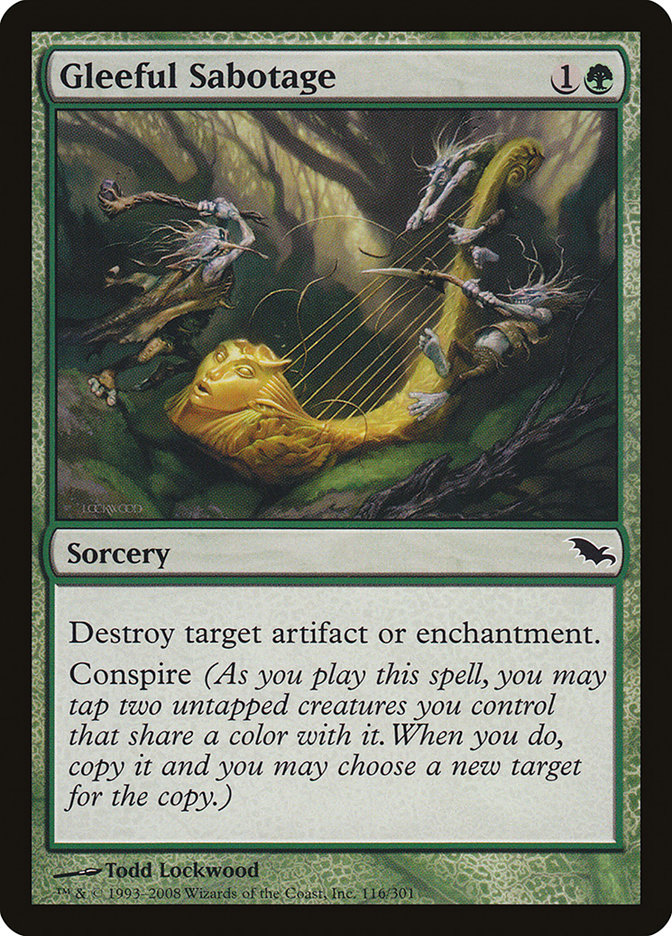 Gleeful Sabotage [Shadowmoor] | Gamers Paradise
