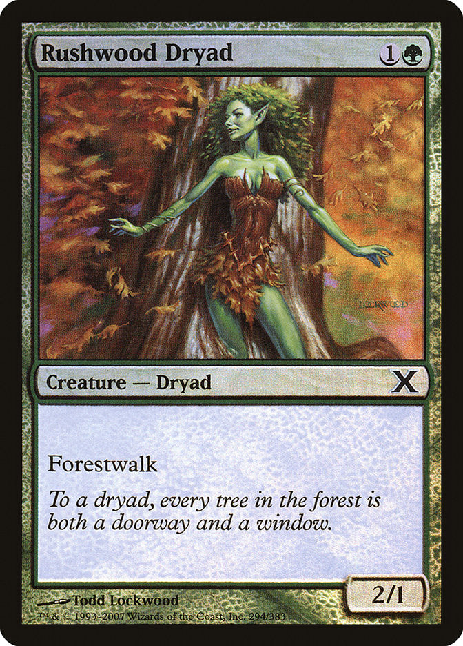 Rushwood Dryad (Premium Foil) [Tenth Edition] | Gamers Paradise