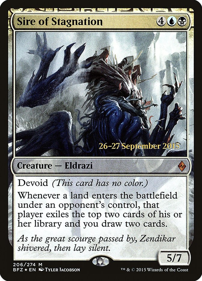 Sire of Stagnation [Battle for Zendikar Prerelease Promos] | Gamers Paradise