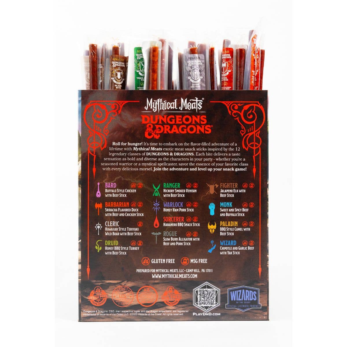 12 Flavor DUNGEONS & DRAGONS® Starter Pack - 144 Sticks Per Display | Gamers Paradise