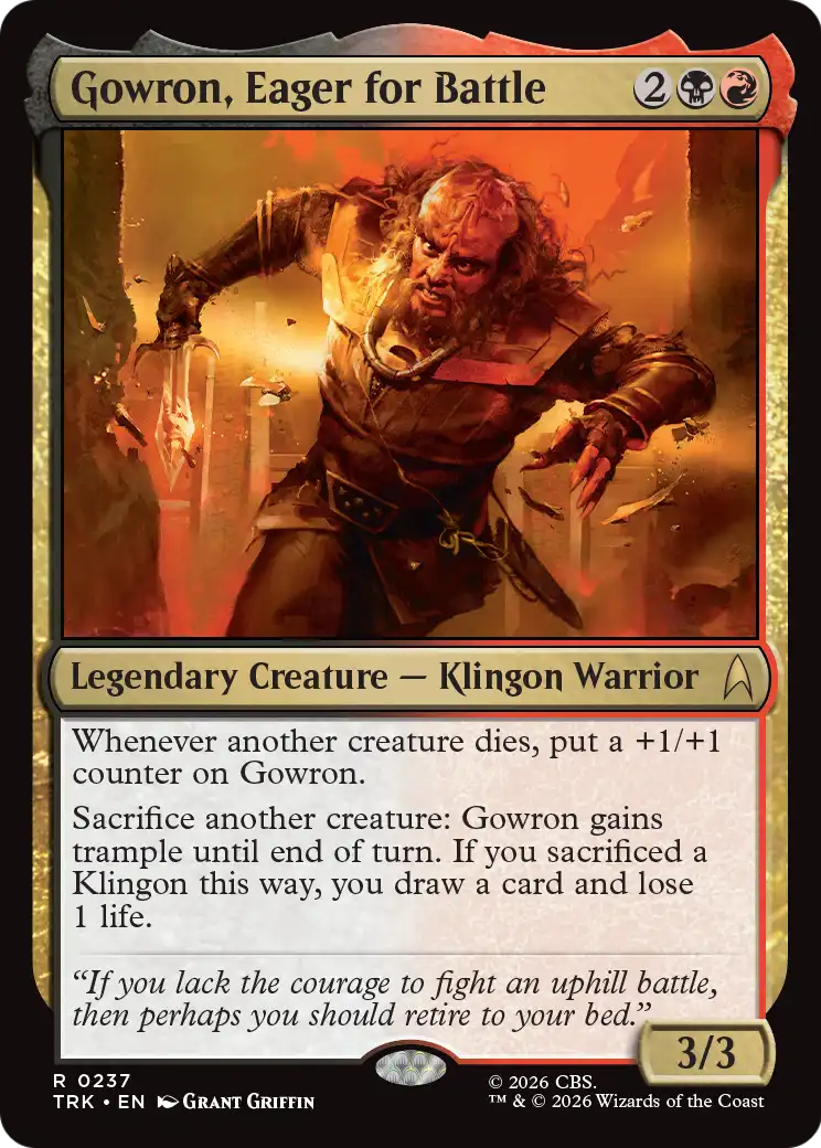 Gowron, Eager for Battle [Star Trek] | Gamers Paradise