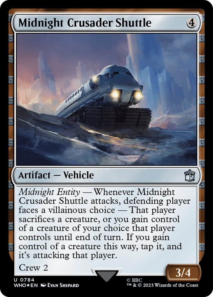 Midnight Crusader Shuttle (Surge Foil) [Doctor Who] | Gamers Paradise