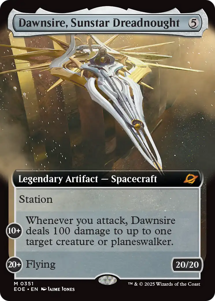 Dawnsire, Sunstar Dreadnought (Extended Art) [Edge of Eternities] | Gamers Paradise