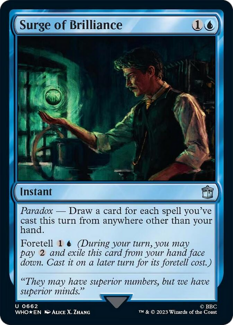 Surge of Brilliance (Surge Foil) [Doctor Who] | Gamers Paradise