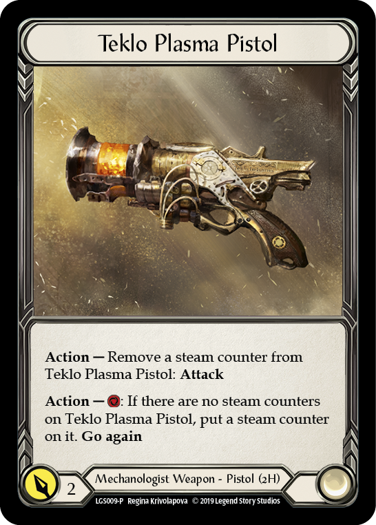 Teklo Plasma Pistol [LGS009-P] (Promo)  1st Edition Cold Foil | Gamers Paradise