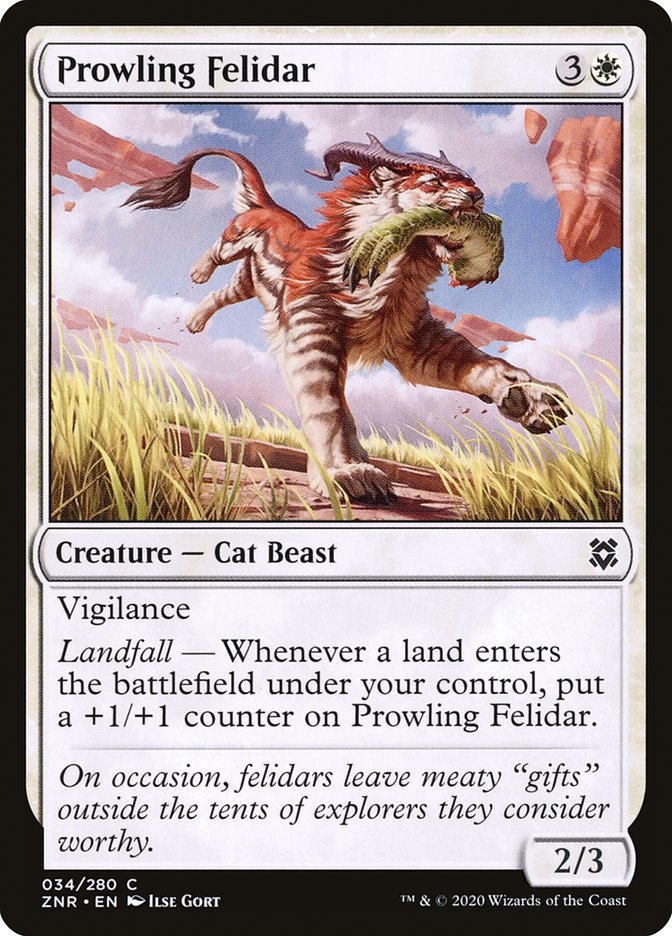 Prowling Felidar [Zendikar Rising] | Gamers Paradise