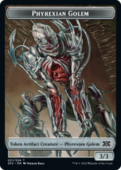 Egg // Phyrexian Golem Double-Sided Token [Double Masters 2022 Tokens] | Gamers Paradise