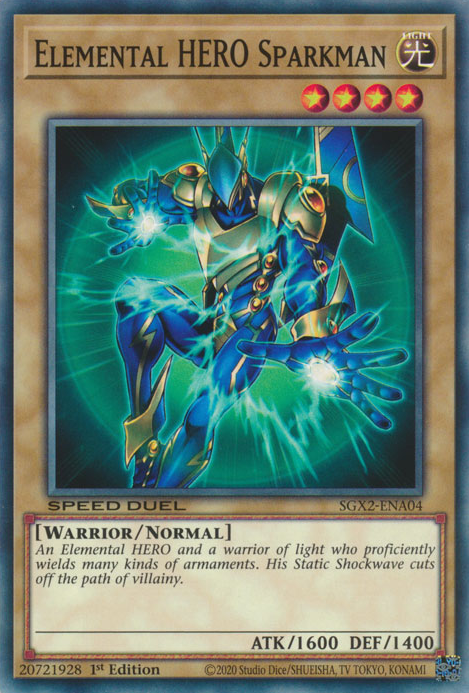 Elemental HERO Sparkman [SGX2-ENA04] Common | Gamers Paradise