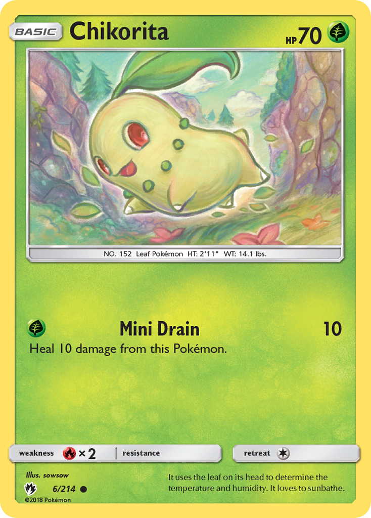 Chikorita (6/214) [Sun & Moon: Lost Thunder] | Gamers Paradise