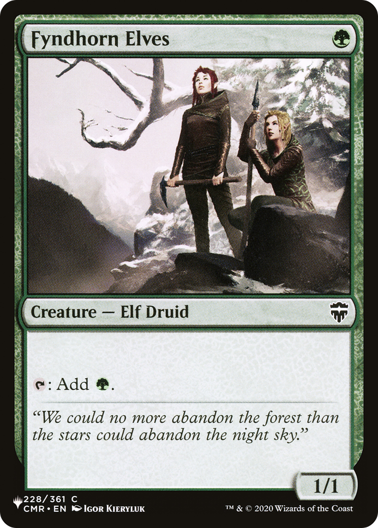 Fyndhorn Elves [The List Reprints] | Gamers Paradise