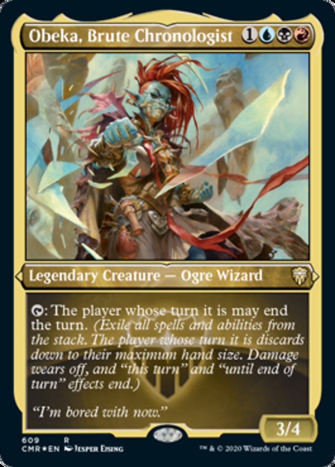 Obeka, Brute Chronologist (Etched) [Commander Legends] | Gamers Paradise