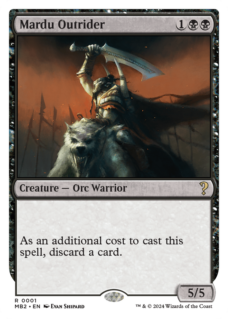 Mardu Outrider (White Border) [Mystery Booster 2] | Gamers Paradise