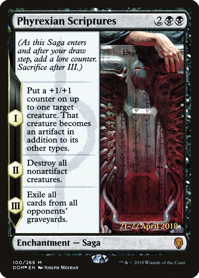 Phyrexian Scriptures [Dominaria Prerelease Promos] | Gamers Paradise