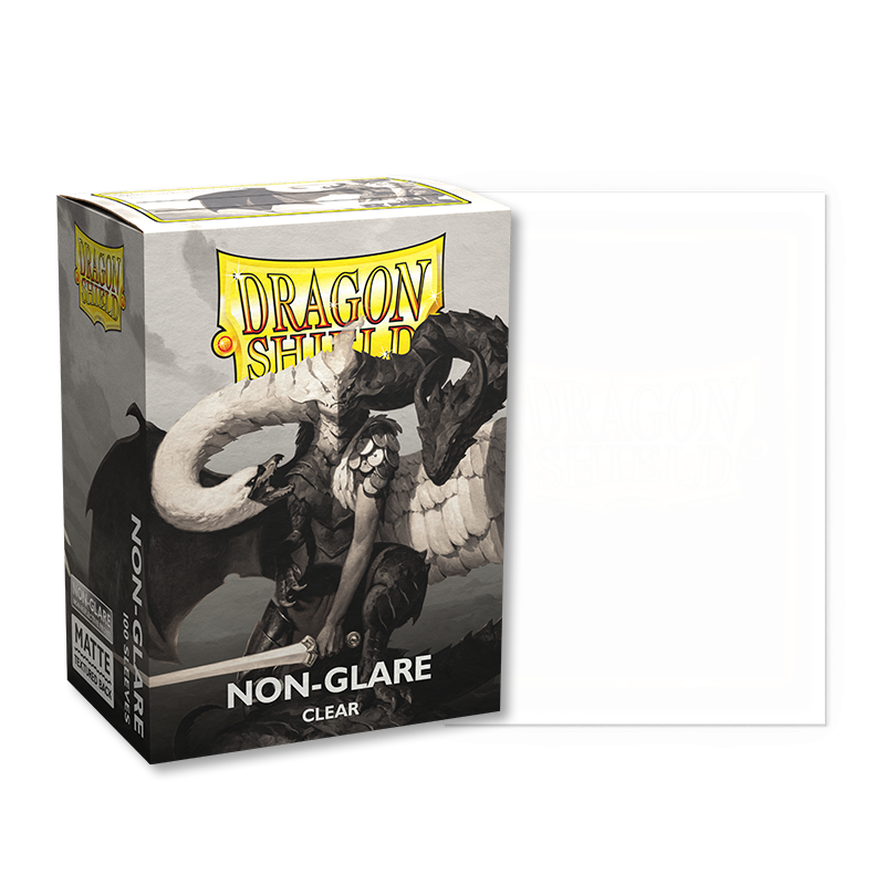 Dragon Shield: Standard 100ct Sleeves - Clear (Non-Glare Matte) | Gamers Paradise