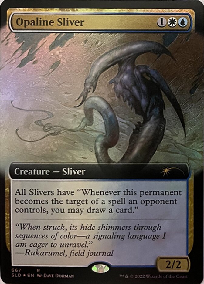 Opaline Sliver (Extended Art) [Secret Lair Drop Promos] | Gamers Paradise