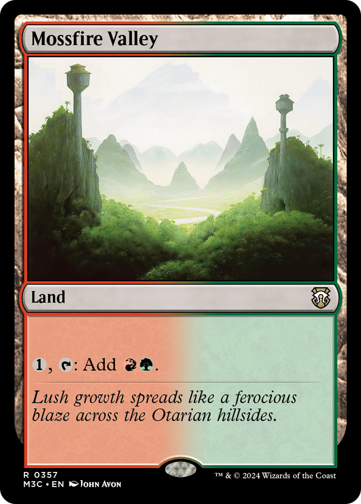 Mossfire Valley (Ripple Foil) [Modern Horizons 3 Commander] | Gamers Paradise