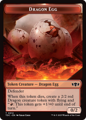 Dragon Egg // Dragon (0013) Double-Sided Token [Tarkir: Dragonstorm Commander Tokens] | Gamers Paradise