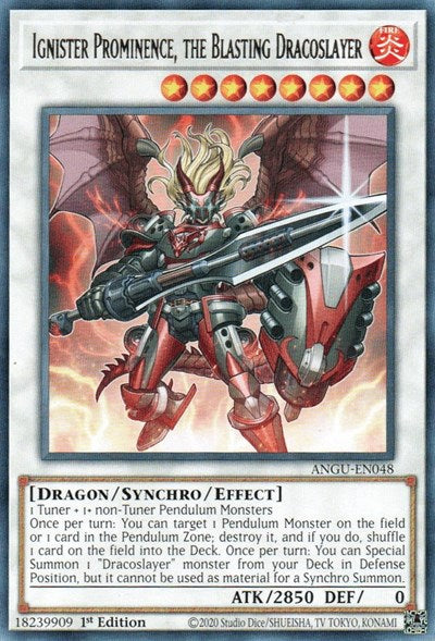 Ignister Prominence, the Blasting Dracoslayer (Rare) [ANGU-EN048] Rare | Gamers Paradise