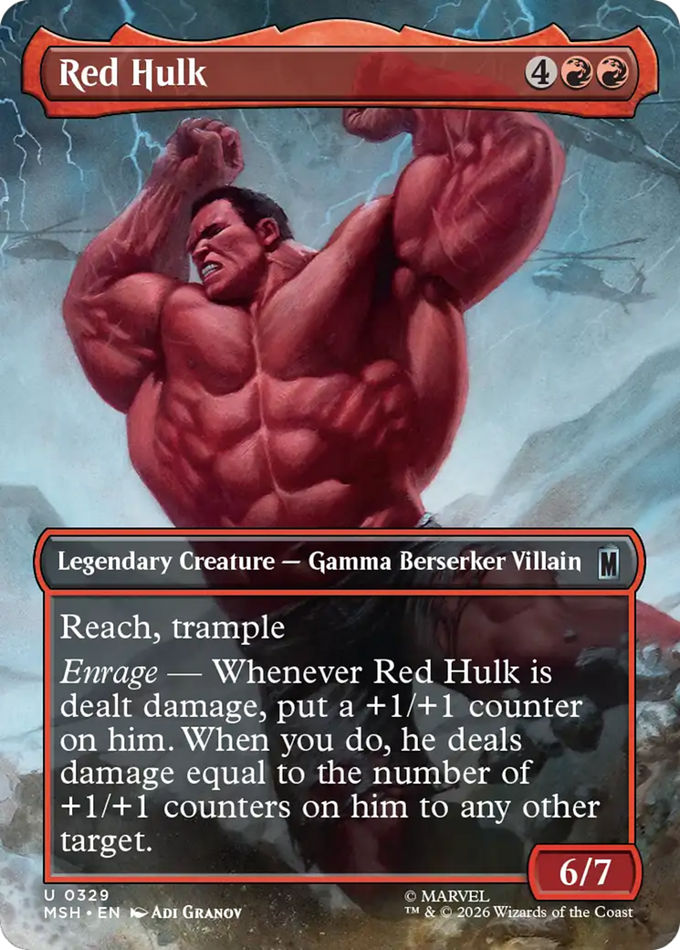 Red Hulk (Borderless) [Marvel Super Heroes] | Gamers Paradise